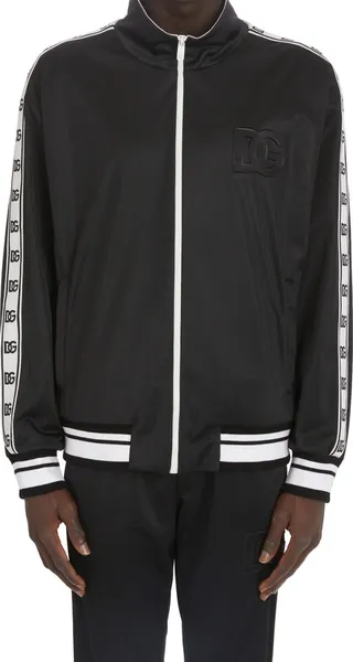 Logo Tape Satin Bomber Jacket