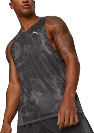 Puma Men's Run Favorite Graphic Logo Tank