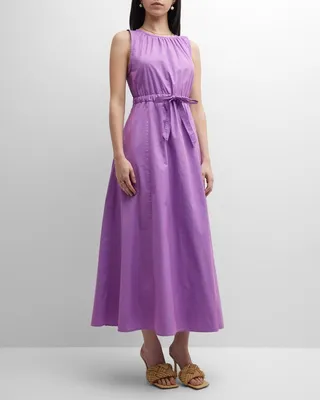 Rhiannan Sleeveless Drawstring Maxi Dress