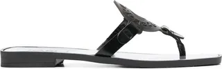 Logo-Patch Thong Sandals
