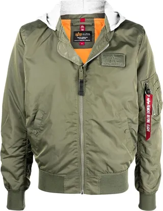 Logo Print Bomber Jacket