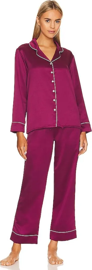 Kamie Charmeuse PJ Set