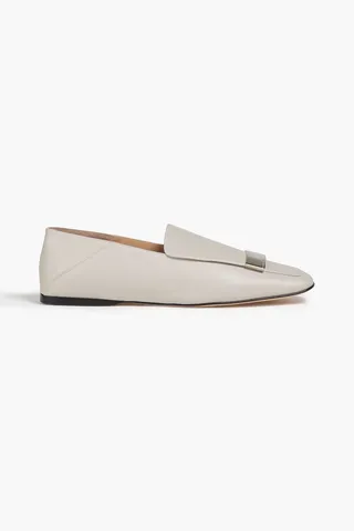 Sr1 Leather Collapsible-Heel Loafers