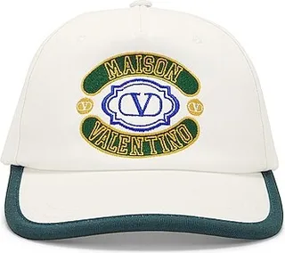 Valentino Garavani Baseball Hat in White