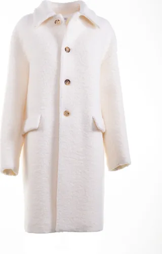 Coat In Wool Blend Mohair