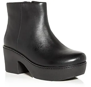 FitFlop Women's Pilar Platform Block Heel Booties