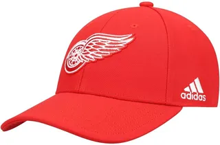 Men's Red Detroit Red Wings Primary Logo Adjustable Hat