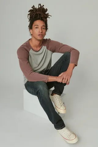 Washed Cotton Baseball Tee