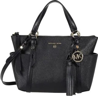 MICHAEL Michael Kors Sullivan Small Convertible Top Zip Tote (Black) Handbags