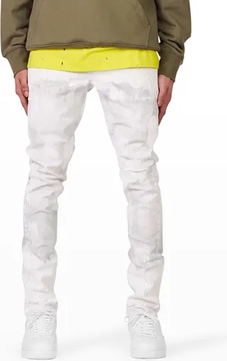 Men's Spray Dye Skinny Jeans