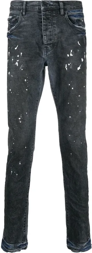 Paint-Splatter Detail Jeans