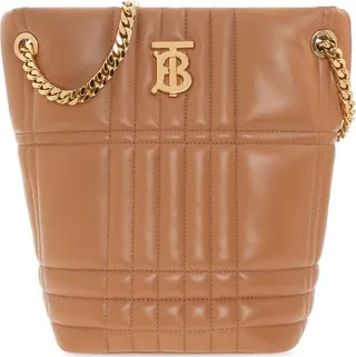 Burberry Lola Logo Plaque Small Bucket Bag