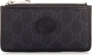 Gucci Logo Patch Zipped Cardholder