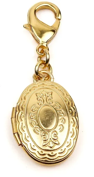 Engraved Chain Locket Charm