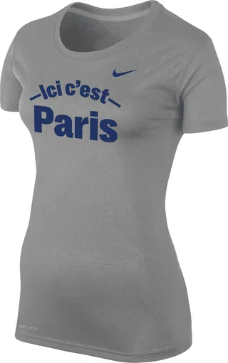 Paris Saint-Germain Nike Women's Dri-FIT T-Shirt in Grey
