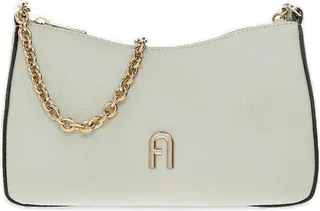 Furla Logo Plaque Zipped Tote Bag