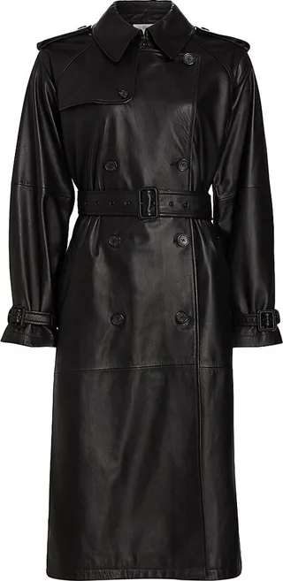 Leather Tanner Trench Coat