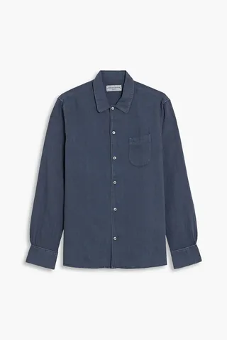 Cotton and linen-blend shirt