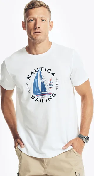 Sustainably Crafted Sailing Graphic T-Shirt