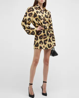 Abito Margot Button-Front Mini Dress