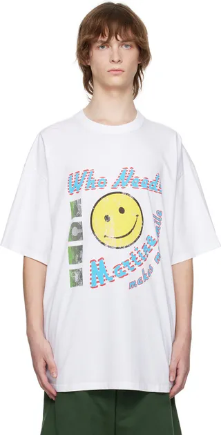 Martine Rose White Graphic T-Shirt
