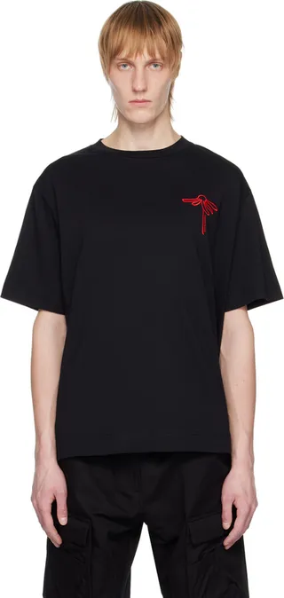 Simone Rocha Black Oversized T-Shirt