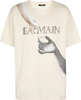 Balmain Statue Print T-Shirt