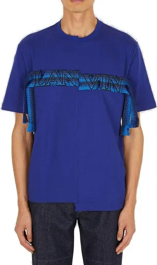 Lanvin Logo Embroidered Crewneck T-Shirt