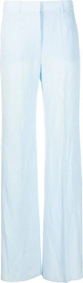 High-Waisted Straight Trousers