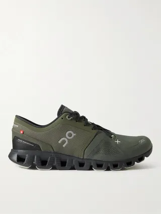 Cloud X 3 Rubber-Trimmed Mesh Sneakers