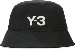 Y-3 Logo Embroidered Bucket Hat