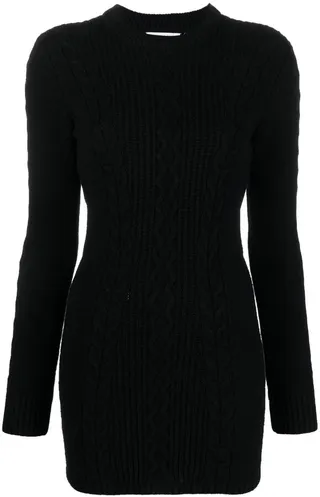 Cable-Knit Backless Dress