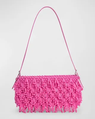 Dulce Messy Beads Semi-Patent Shoulder Bag