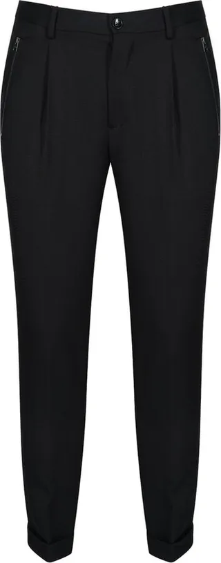 Etro Turn-Up Zip Detailed Tapered Trousers