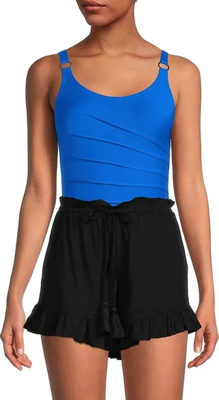 Ruffle Drawstring Shorts