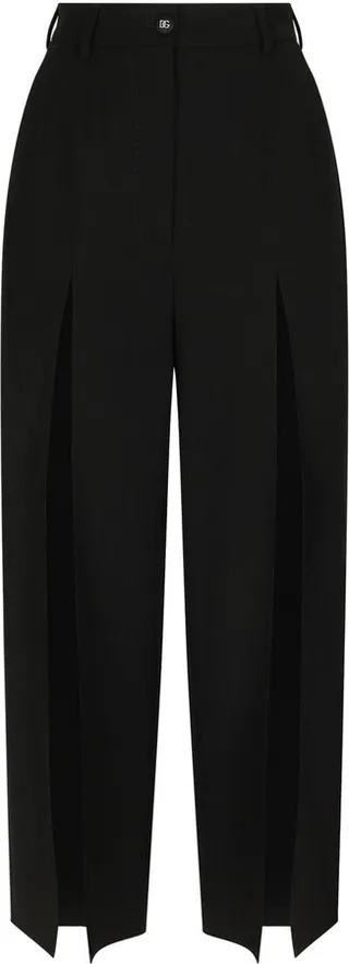 DOLCE & GABBANA- Cropped Trousers With Slits