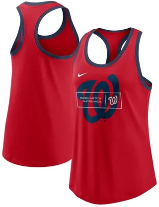 Women's Nike Red Washington Nationals X-Ray Racerback Performance Tank Top