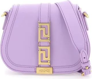 Versace Greca Goddess Fold-Over Shoulder Bag