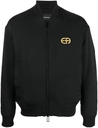 Logo-Patch Bomber Jacket