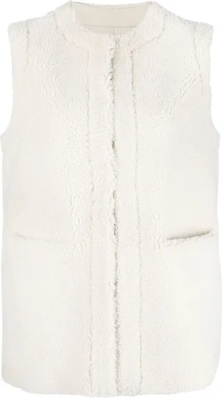 Sleeveless Shearling Jacket