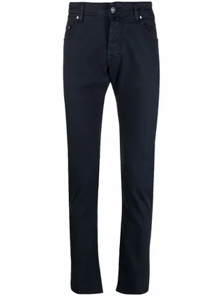 Low-Rise Skinny Trousers