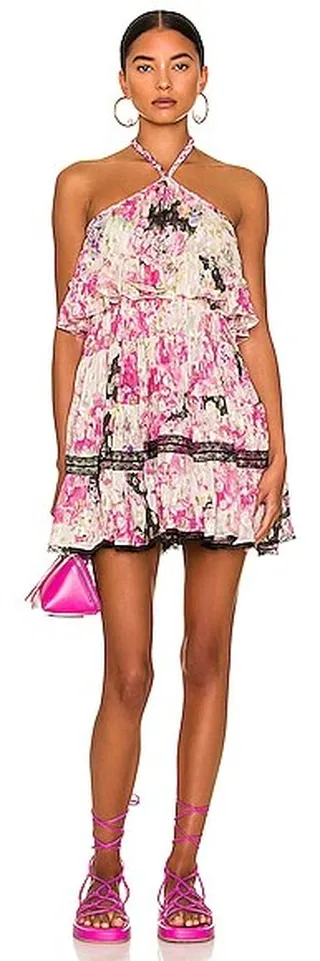 ROCOCO SAND Tessa Mini Dress in Pink