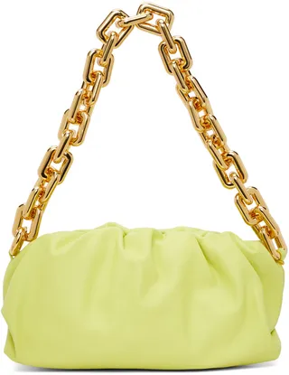Bottega Veneta Green 'The Chain Pouch' Clutch
