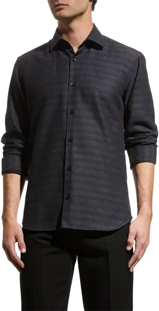 Men's Subtle Stripe Sport Shirt