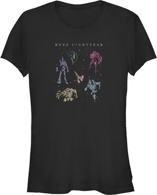 Junior's Lightyear Buzz in Space T-Shirt - Black - Small