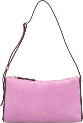 Mini Prism suede & leather shoulder bag