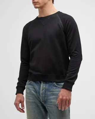 Men's Sweatshirt with Grosgrain Trim