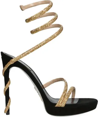René Caovilla Embellished Margot Platform Sandals 140