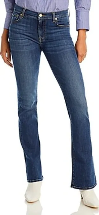 7 For All Mankind Kimmie Mid Rise Bootcut Jeans in Dutchess