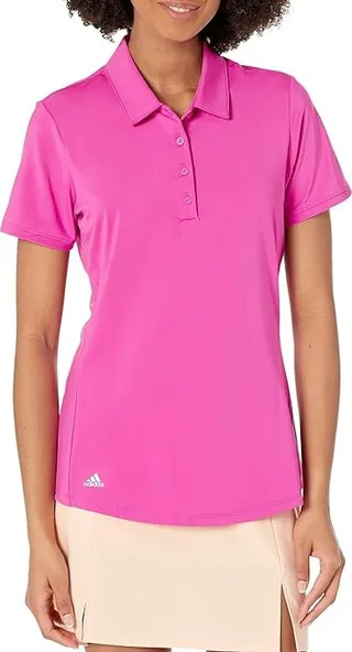 adidas Golf Ultimate365 Solid Polo Shirt (Lucid Fuchsia) Women's Clothing